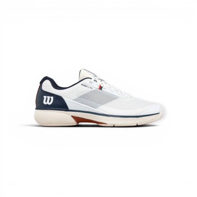 Wilson Tennisschuhe Rush Lite 5.0 CLC Allcourt weiss/navyblau Herren