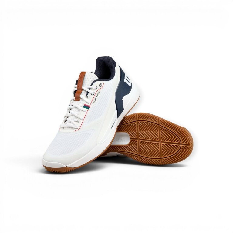 Wilson Tennisschuhe Rush Pro 5.0 Clay/Sandplatz weiss/navyblau Herren