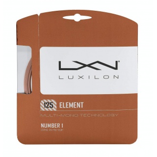 Luxilon Tennissaite Element (Haltbarkeit+Touch) bronzebraun 12m Set