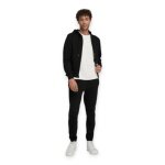 Wilson Trainingsjacke Team Zip Hoodie (mit Kapuze, Baumwolle) schwarz Herren