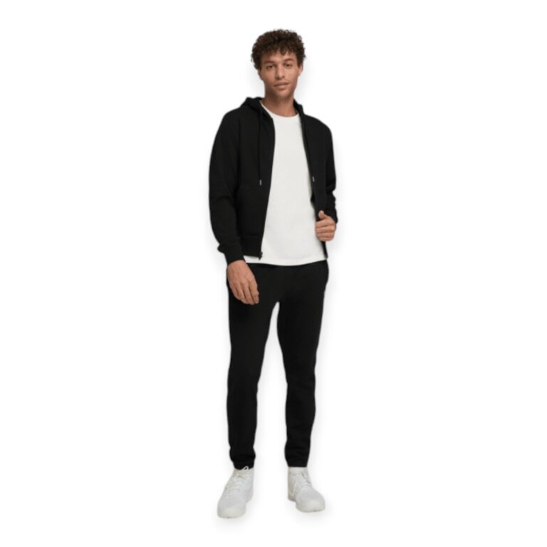 Wilson Trainingsjacke Team Zip Hoodie (mit Kapuze, Baumwolle) schwarz Herren