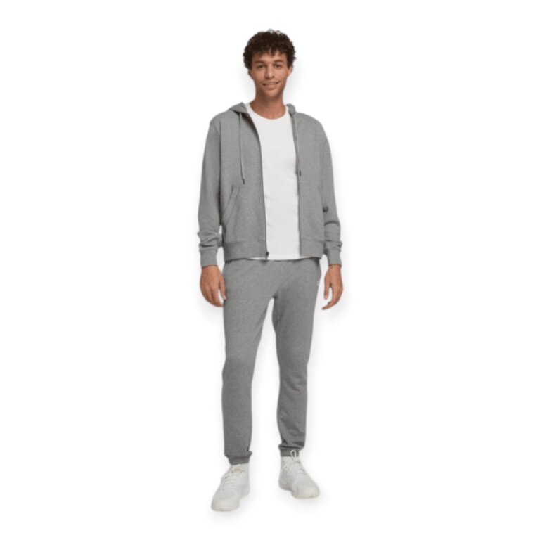 Wilson Trainingsjacke Team Zip Hoodie (mit Kapuze, Baumwolle) grau Herren