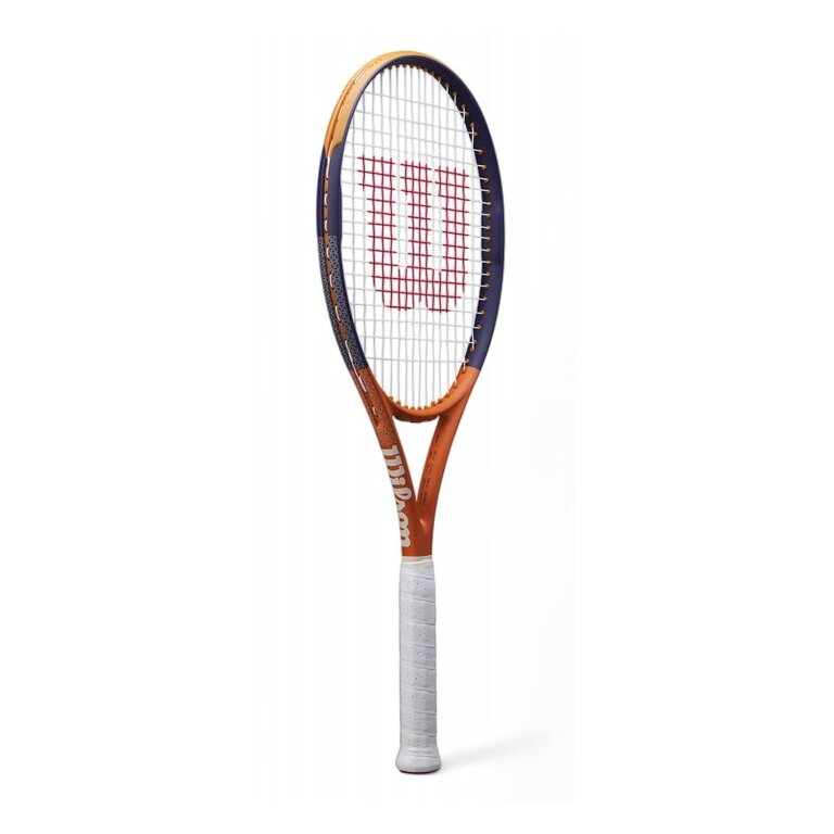 Wilson Tennisschläger Roland Garros Equipe HP 100in/286g/Allround 2025 braun/dunkelblau - besaitet -