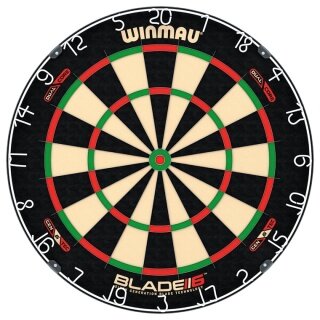 Winmau Dartscheibe Blade 6 Dual Core (nahtlose, gut sichtbare Spieloberfläche)