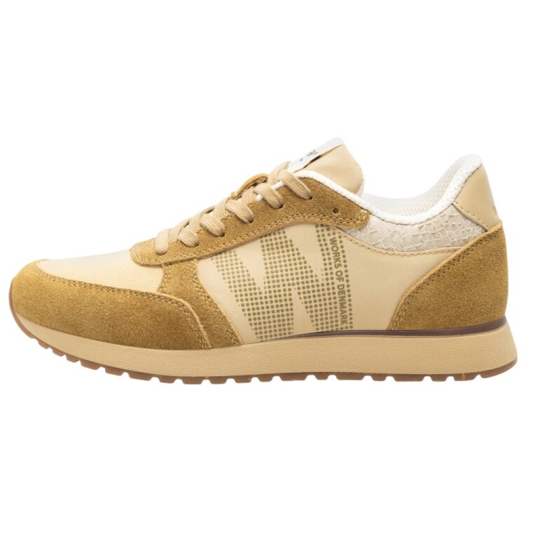 Woden Sneaker Ronja (Leder/Textil) beige/khaki Damen