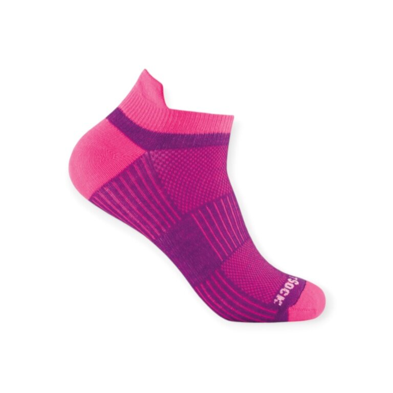 Wrightsock Sportsocken Sneaker Coolmesh II (mit Stabilisierungsfunktion) pink/plum - 1 Paar
