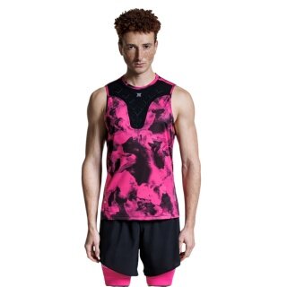X-Bionic Lauf-Tanktop Corefusion Run Tank neopink/schwarz Herren