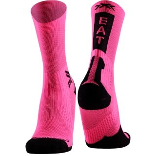 X-Socks Radsocke Bike Perform Crew fluo pink/schwarz Herren - 1 Paar