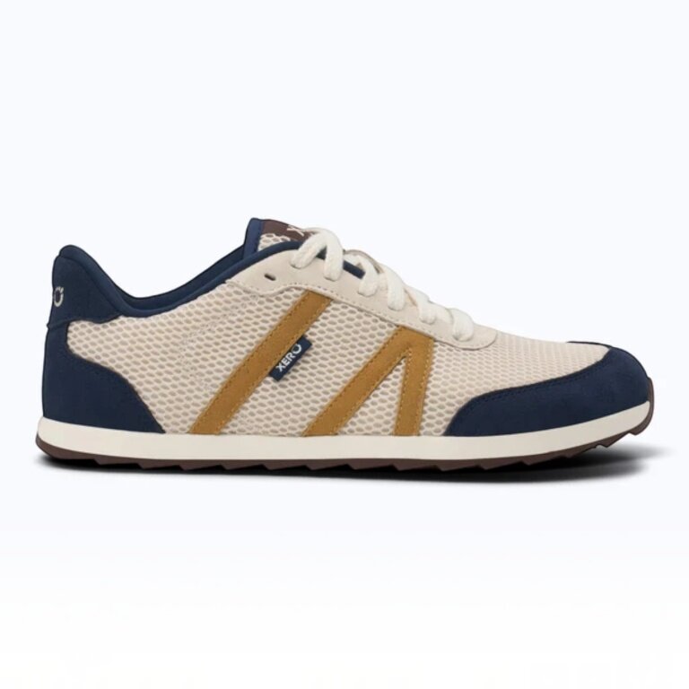 Xero Shoes Barfussschuhe Sneaker Wynn (flexible Sohle, breite Zehenbox) beige/navyblau Herren