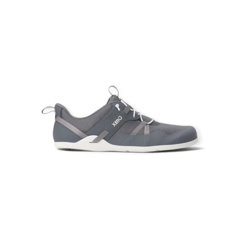 Xero Shoes Minimal-Travelschuhe Prio Coast (Barfussschuhe, breite Passform, Zero Drop) stahlgrau Herren