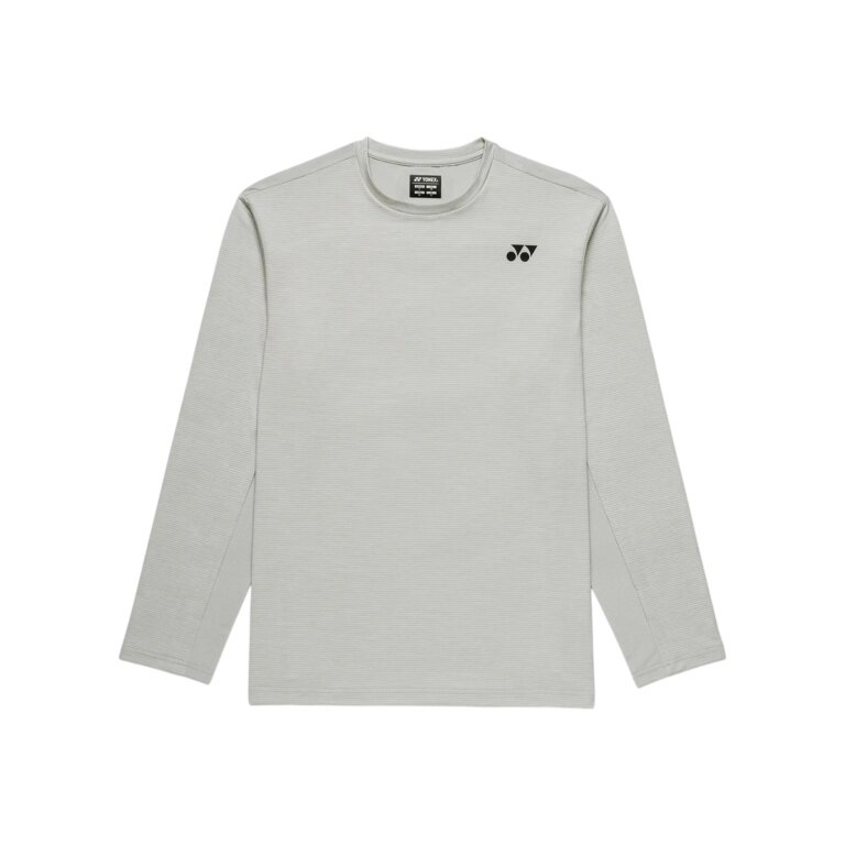 Yonex Tennis-Langarmshirt Practice (100% Polyester) 2026 silbergrau Herren