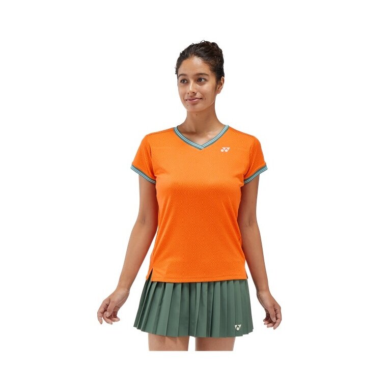 Yonex Tennis-Shirt Crew Neck French Open (Roland Garros) 2024 orange Damen