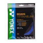 Yonex Badmintonsaite BG 65Ti (Haltbarkeit+Power) blau 10m Set