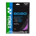 Yonex Badmintonsaite BG80 (Kontrolle+Touch) violett 10m Set
