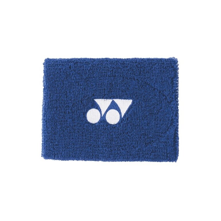 Yonex Schweissband Handgelenk Yonex Logo Mitte 10x8cm blau/weiss 1er