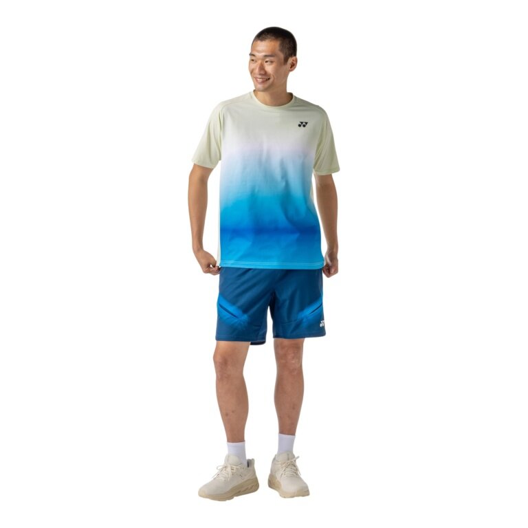 Yonex Sport-Tshirt Practice Graphic 16843 (100% Polyester) 2026 champagne/blau Herren