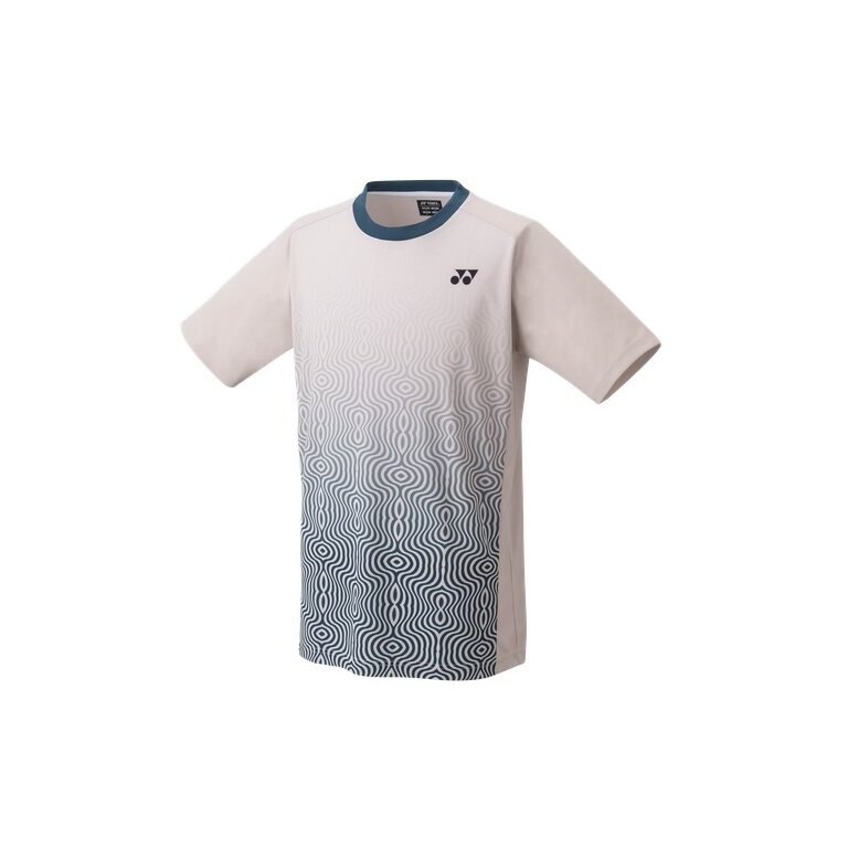 Yonex Badminton-Tshirt Practice (100% Polyester) 2024 beige/blau Herren