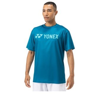 Yonex Trainings-Tshirt Practice Logo YM0046 (100% Polyester) 2024 blaugrün Herren