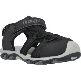 Zigzag Sandale Fipa Kids Closed Toe schwarz Kinder