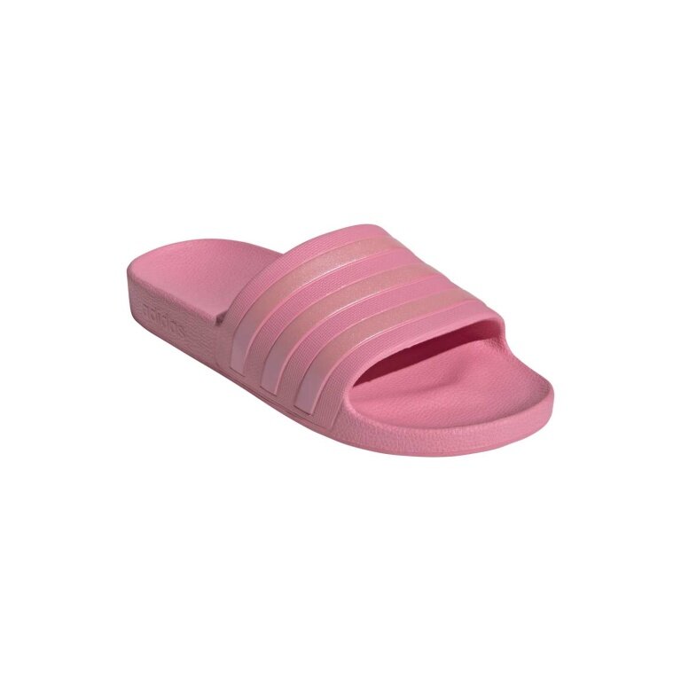 adidas Badeschuhe Adilette Aqua 3-Streifen (Cloudfoam Fußbett, vorgeformter EVA-Riemen) pink - 1 Paar