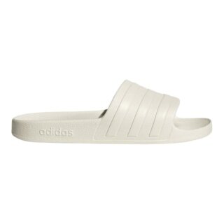 adidas Badeschuhe Adilette Aqua 3-Streifen (Cloudfoam Fußbett, vorgeformter EVA-Riemen) offweiss - 1 Paar