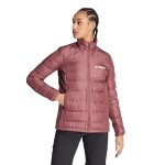 adidas Daunenjacke Terrex Multi Light burgundrot Damen