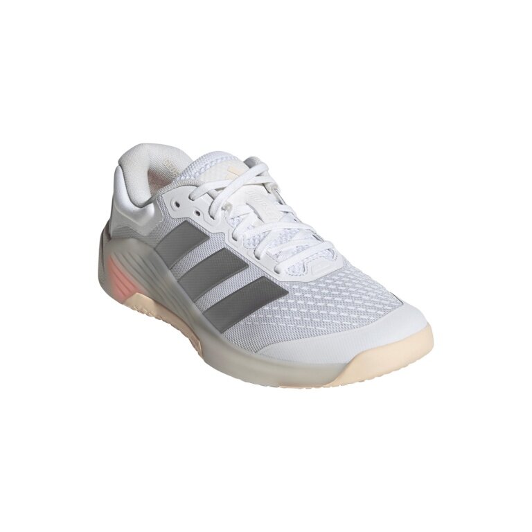 adidas Fitnessschuhe Dropset 4 Power Trainer weiss/silber Damen