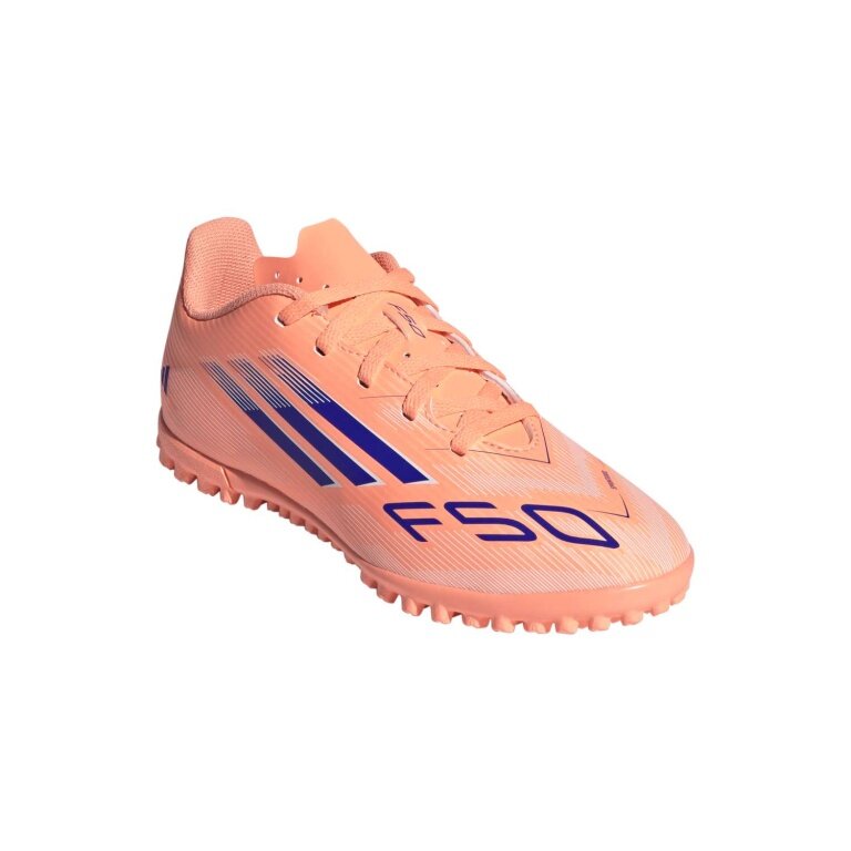 adidas Fussballschuhe F50 Club TF (für Kunstrasen, Hart- und Aschenplätze) orange/blau Jungen