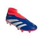 adidas Fussballschuhe Predator League Laceless FG (ohne Schnürsenkel, für feste Böden, Naturrasen) dunkelblau/rot Herren