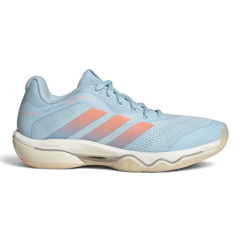 adidas Hallen-Indoorschuhe CrazyFlight 7 hellblau/orange Damen