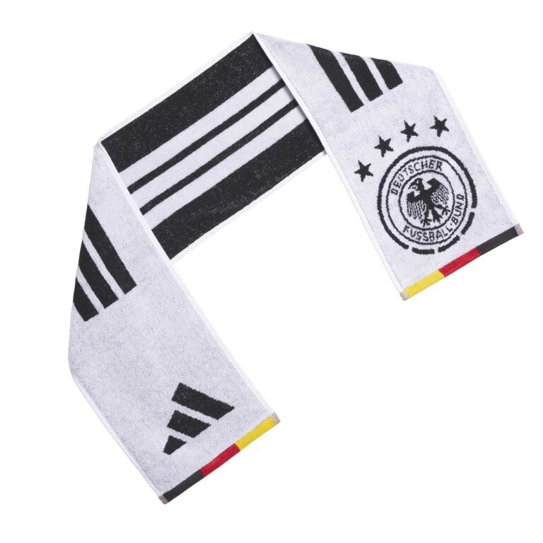 adidas Fan-Heimhandtuch DFB Deutschland/Germany (100% Baumwolle) weiss/schwarz