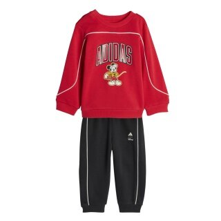adidas Jogginganzug Disney Micky Maus (Baumwolle-Mischung) rot/schwarz Kleinkinder