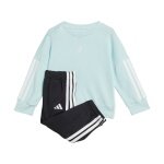adidas Jogginganzug Saisonal Essentials 3S mint/schwarz Kleinkinder