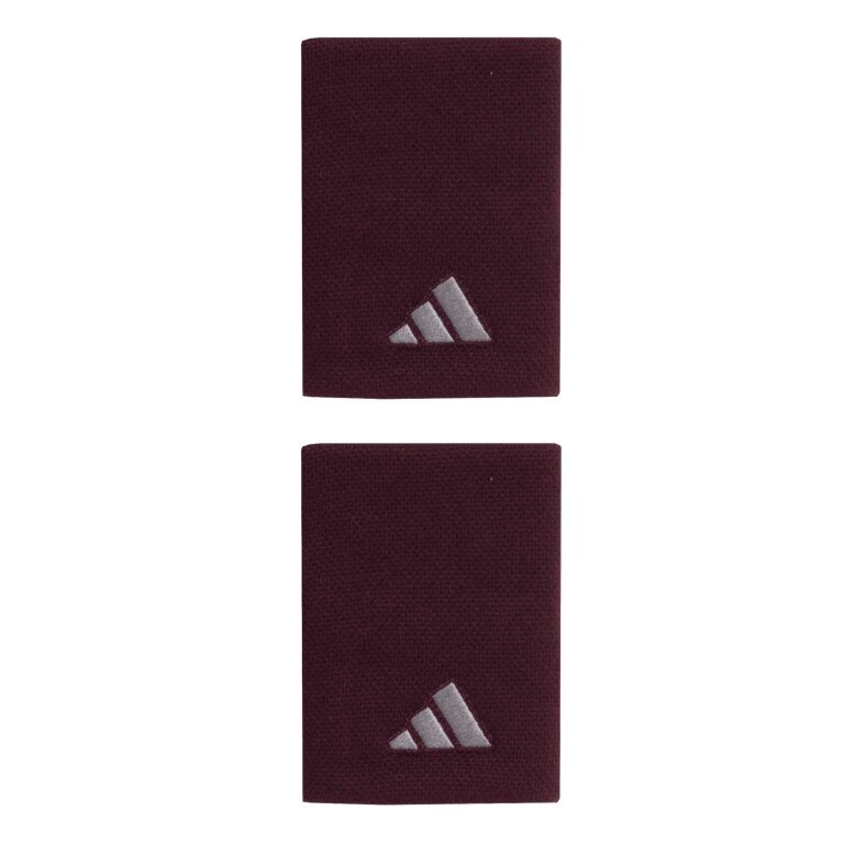 adidas Schweissband Handgelenk Jumbo burgundrot - 2 Stück