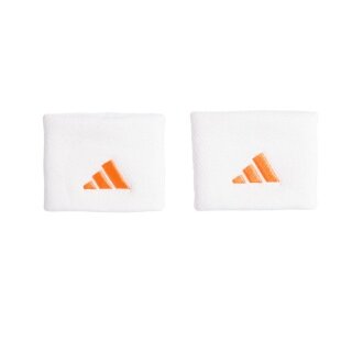adidas Schweissband Handgelenk Small weiss/orange - 2 Stück