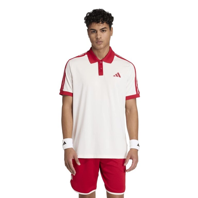 adidas Tennis-Polo Classics 2026 weiss/rot Herren