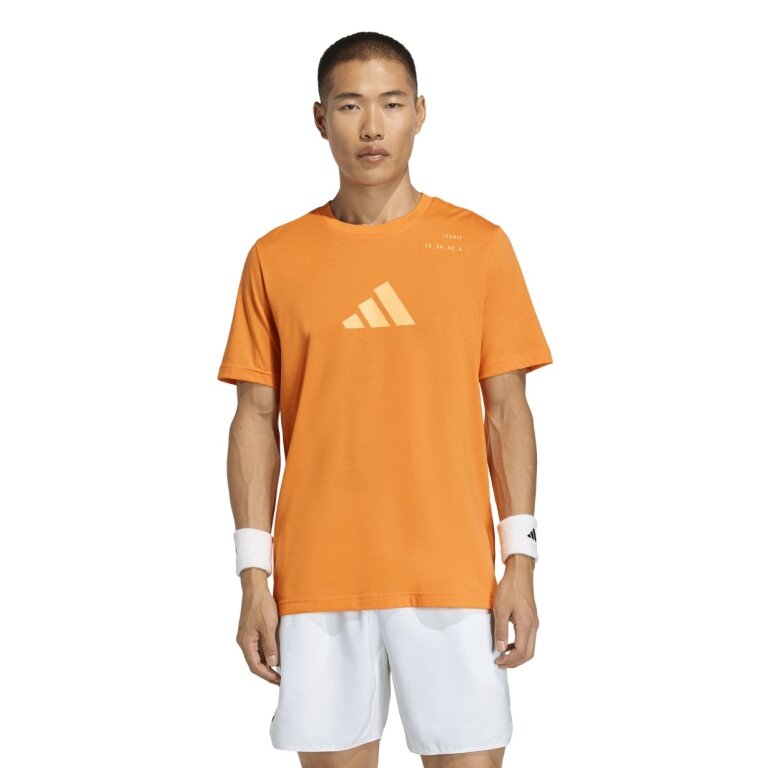 adidas Tennis Tshirt Category Graphic (Baumwollmix) orange Herren