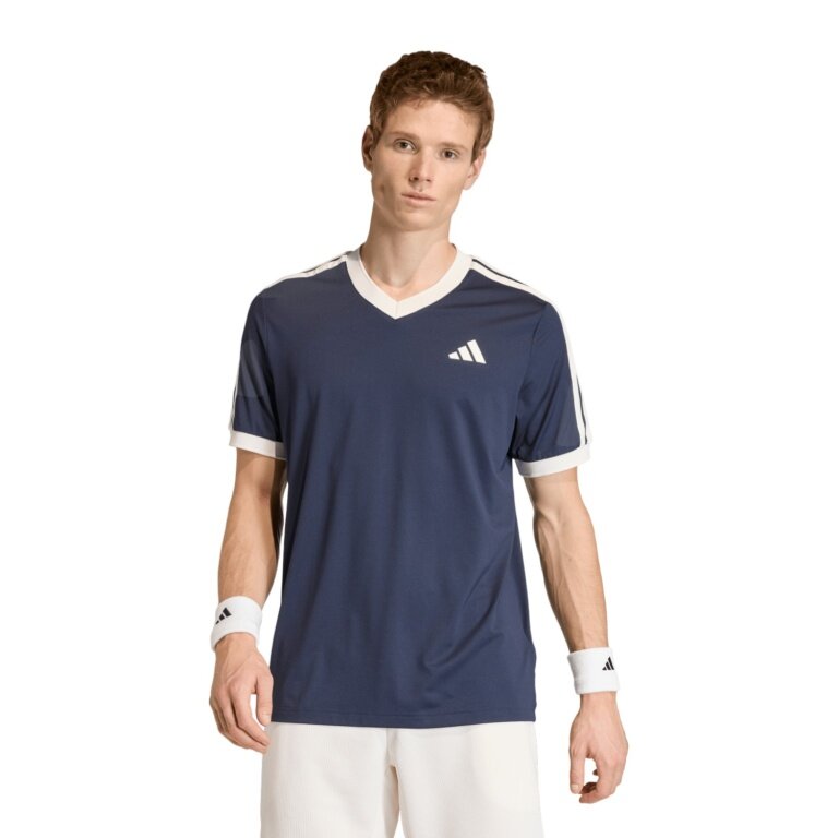 adidas Tennis Tshirt Classics Heritage navyblau Herren