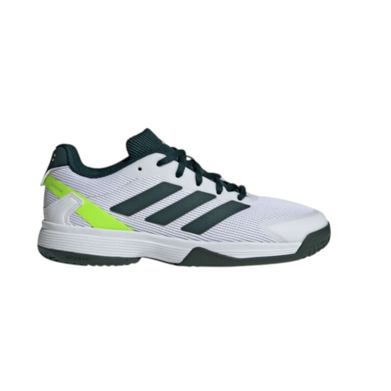 adidas Tennisschuhe Ubersonic Allcourt 2025 weiss/dunkelgrün Kinder