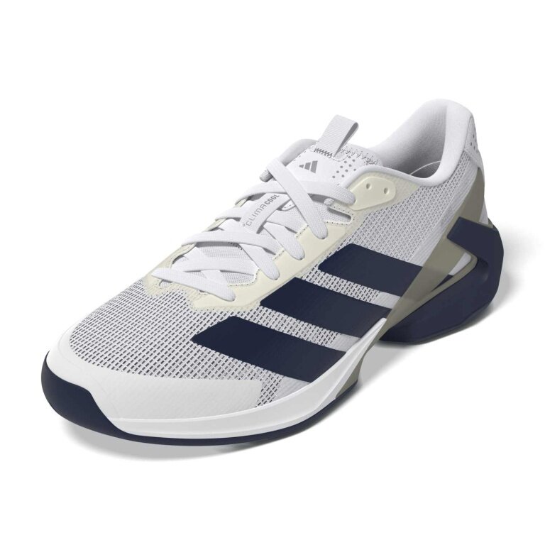 adidas Tennisschuhe adizero Ubersonic 5 Allcourt/Leichtigkeit weiss/dunkelblau/silber Herren