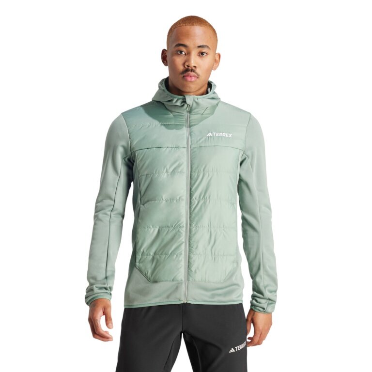 adidas Hybridjacke Terrex Multi Hybrid Insulated (atmungsaktiv) hellgrün Herren
