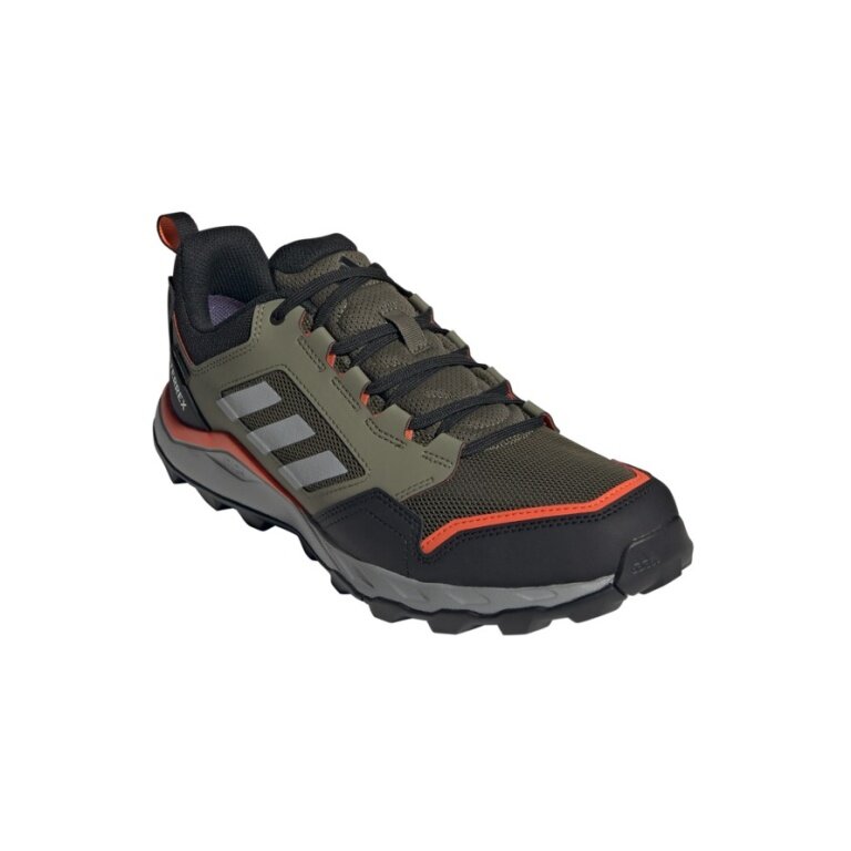 adidas Trail-Laufschuhe Terrex Tracerocker 2 GTX (wasserdicht) olivegrün/schwarz/orange Herren