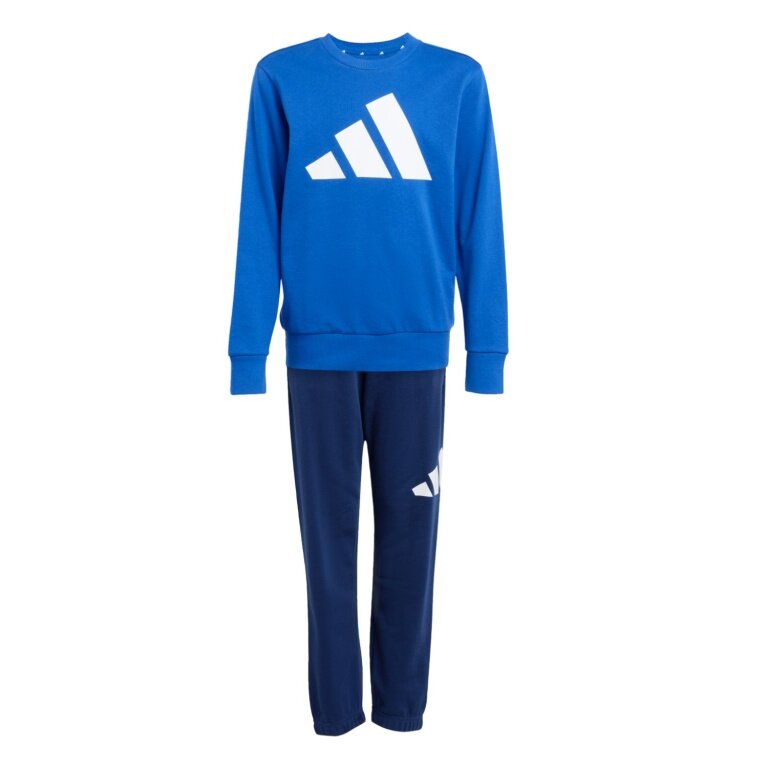 adidas Trainingsanzug Essentials Jogger (Baumwolle) royalblau/dunkelblau Kinder