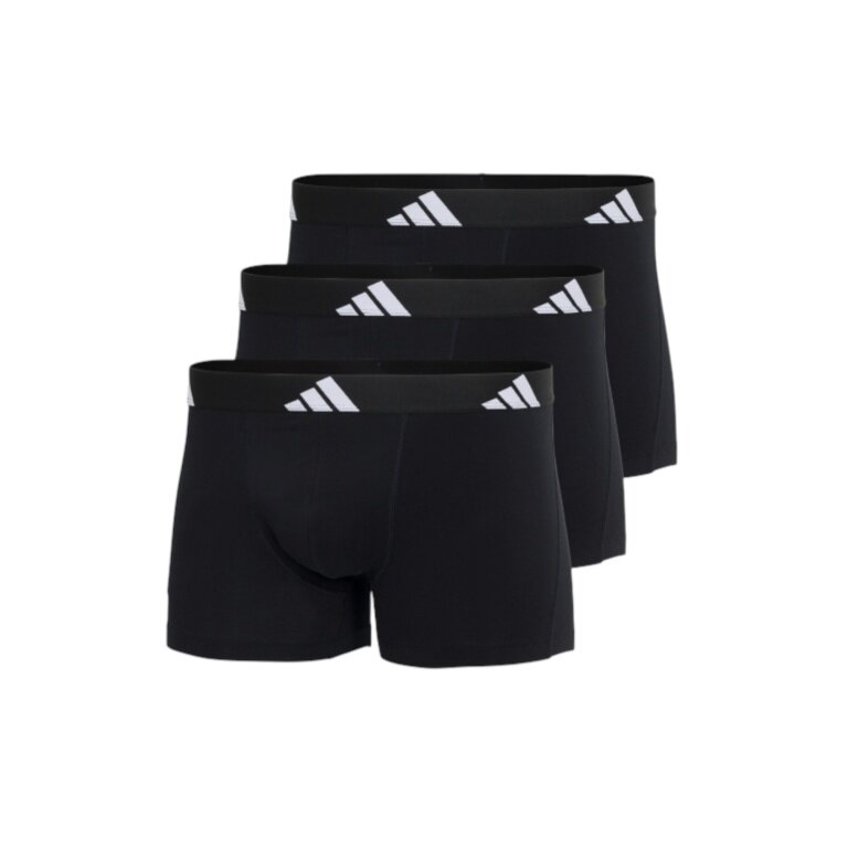 adidas Unterwäsche Boxershorts Trunk Active Flex Cotton schwarz Herren - 3 Stück