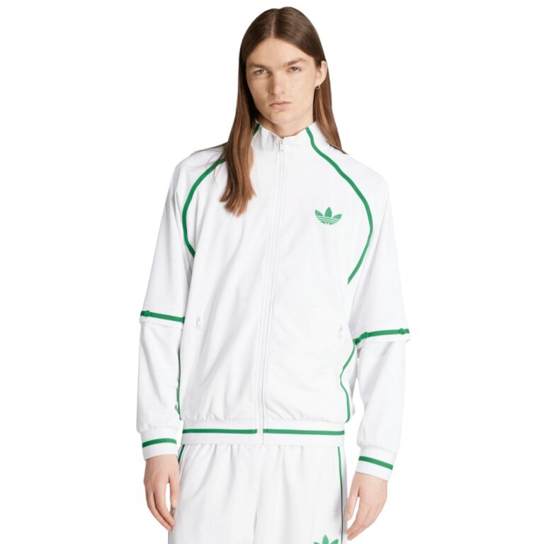 adidas Tennis-Trainingsjacke TT (bequem Passform) weiss/grün Herren