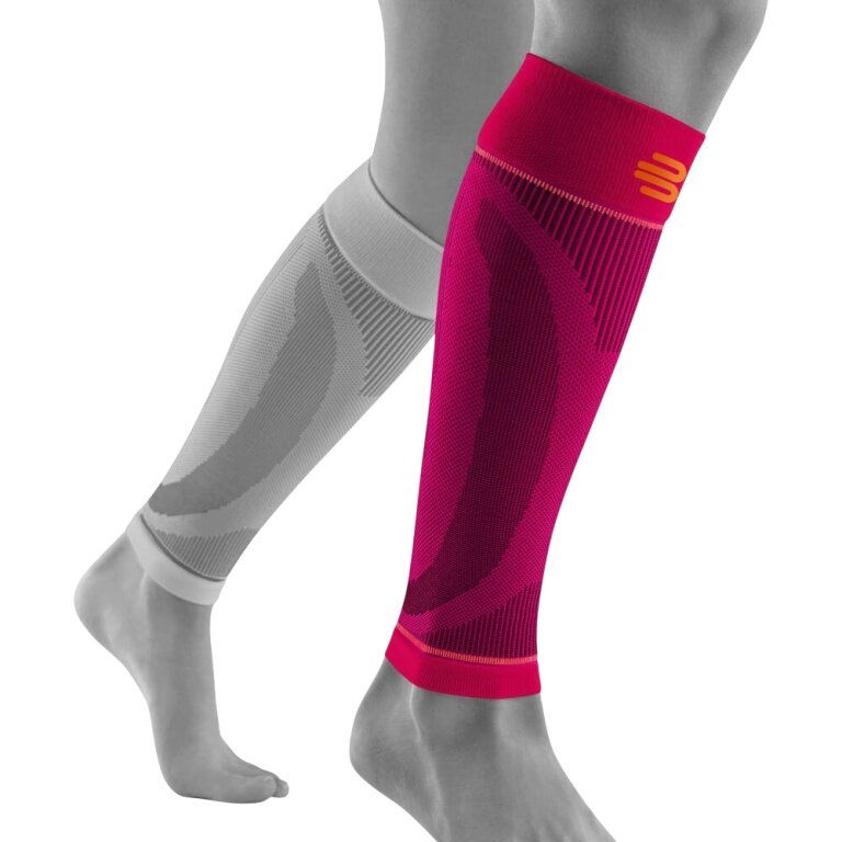 Bauerfeind Sports Waden Kompressionsstulpen Compression Lower Leg Sleeves Long pink - 2 Stück