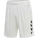 hummel Sporthose hmlCORE XK Poly Shorts (robuster Doppelstrick, ohne Seitentaschen) kurz weiss Herren