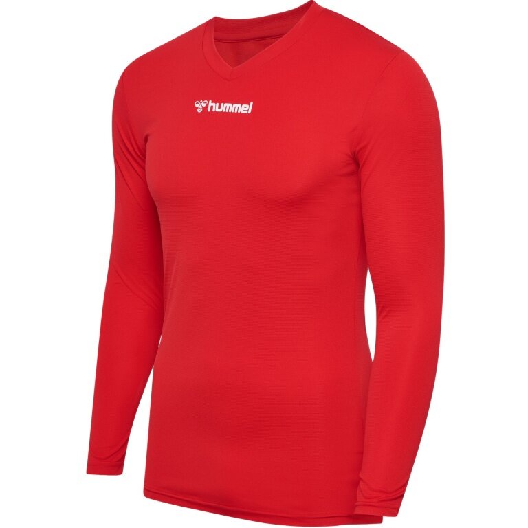 hummel Funktionsunterwäsche Langarmshirt hmlBL Essential Tee rot Herren