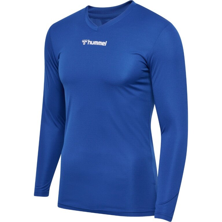hummel Funktionsunterwäsche Langarmshirt hmlBL Essential Tee blau Herren