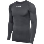 hummel Funktionsunterwäsche Langarmshirt hmlBL Comfort 2.0 Tee grau Herren